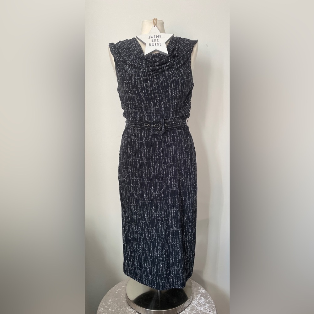 The Limited Black and White Dress with Matching Belt